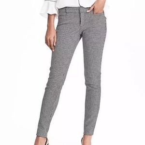 Banana Republic Sloan Houndstooth Ankle Plaid Pants